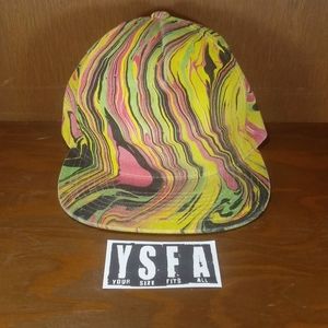 Black Light Visuals Painted Snapback